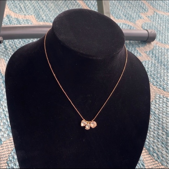 Banana Republic 3-Stone Crystal Pendant Necklace - Picture 4 of 8